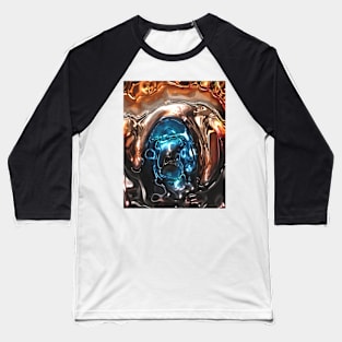 blue metallic eye Baseball T-Shirt